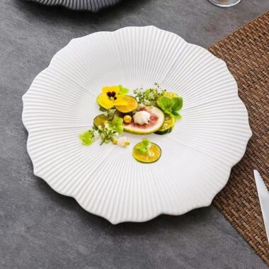 Creative floral ceramic plates & dishes crockery