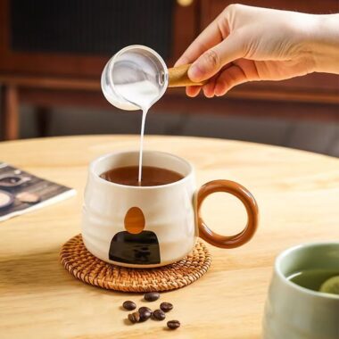 Creative vintage ceramic office coffee mugs crockery