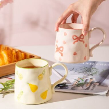 Cute hand-painted ceramic milk coffee mugs crockery