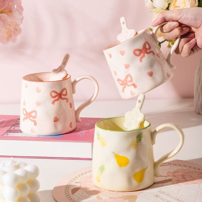 Cute hand-painted ceramic milk coffee mugs crockery