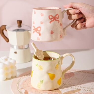 Cute hand-painted ceramic milk coffee mugs crockery