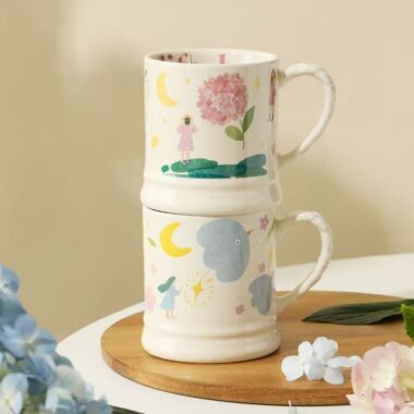 Cute large-capacity home ceramic mugs crockery