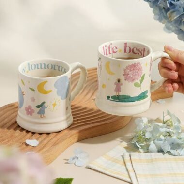 Cute large-capacity home ceramic mugs crockery