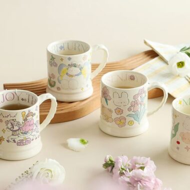 Cute large-capacity home ceramic mugs crockery