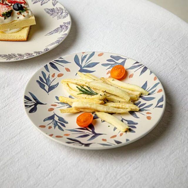 Elegant floral ceramic plates and dishes crockery