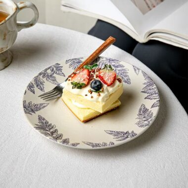 Elegant floral ceramic plates and dishes crockery