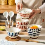 Elegant elevated footed ceramic bowls crockery for home