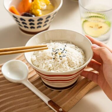 Elegant elevated footed ceramic bowls crockery for home