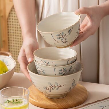 French vintage orchid ceramic dinner sets crockery for homes