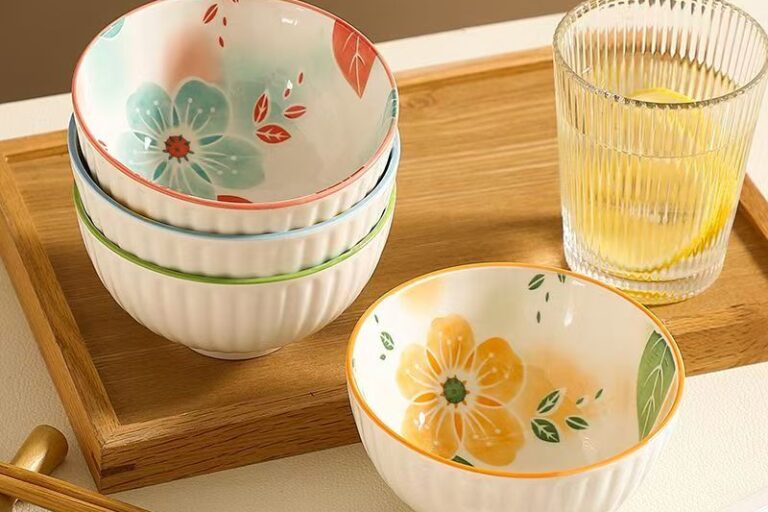 Fresh hand-painted home ceramic rice soup salad bowls crockery