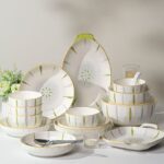 Fresh underglaze ceramic dinner sets crockery for home