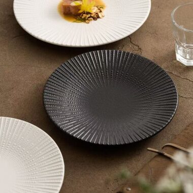 Irregular luxury French ceramic plates & dishes crockery