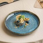 Japanese irregular ceramic steak plates & dishes crockery