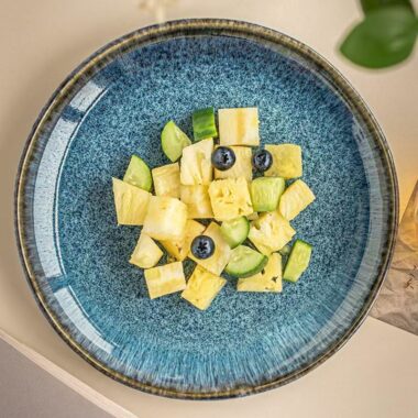 Japanese irregular ceramic steak plates & dishes crockery