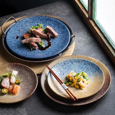 Creative Japanese-style breakfast plates & dishes crockery