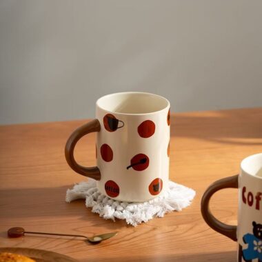 Large ceramic breakfast milk coffee cups & mugs crockery