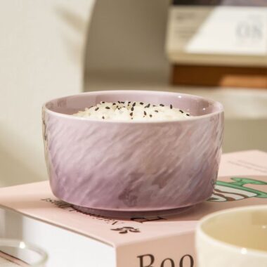 Cream-style luxury ceramic bowls crockery for home dining
