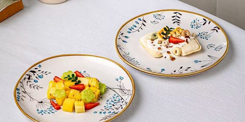 Luxury ceramic plates and dishes crockery for home