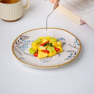 Luxury ceramic plates and dishes crockery for home