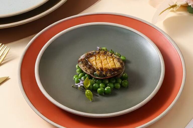 Matte ceramic steak pasta salad plates & dishes crockery