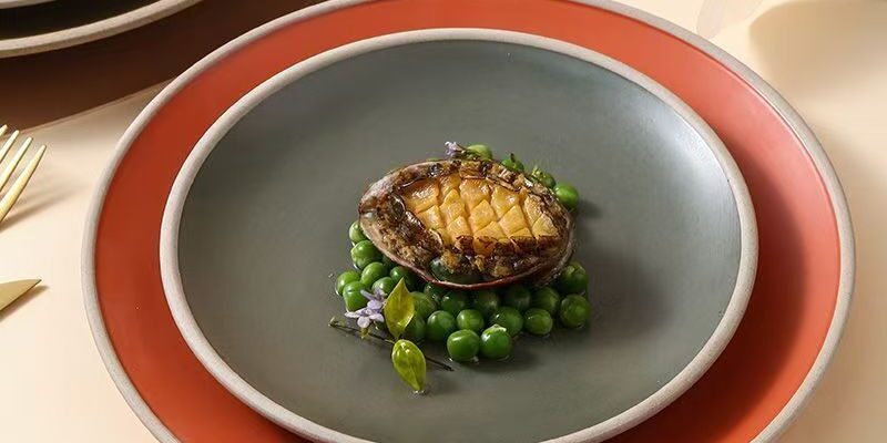 Matte ceramic steak pasta salad plates & dishes crockery