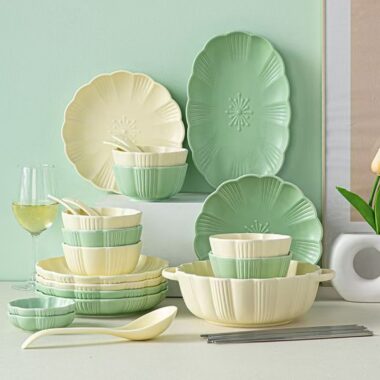 Nordic minimalist ceramic dinner sets crockery for home