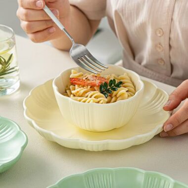 Nordic minimalist ceramic dinner sets crockery for home