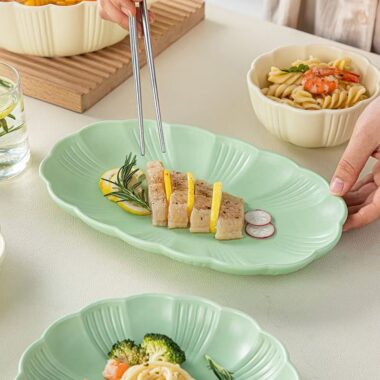 Nordic minimalist ceramic dinner sets crockery for home