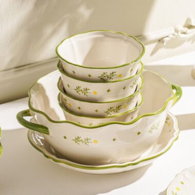 Premium underglaze ceramic dinner sets crockery for home