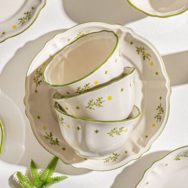 Premium underglaze ceramic dinner sets crockery for home