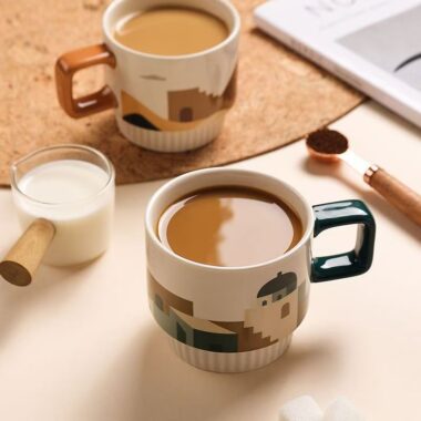 Premium vintage ceramic coffee milk mugs crockery