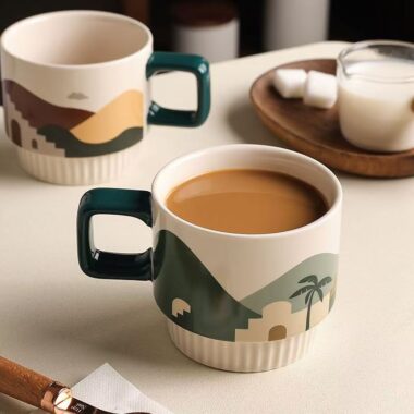 Premium vintage ceramic coffee milk mugs crockery