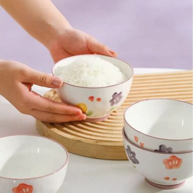 Stylish underglaze ceramic bowls crockery for home dining