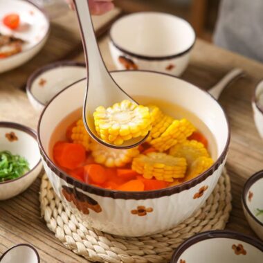 Vintage underglaze color dinner sets crockery for home