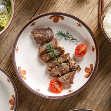 Vintage underglaze color dinner sets crockery for home