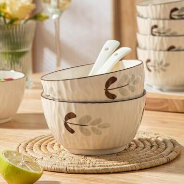 Underglaze color ceramic bowls crockery for home use