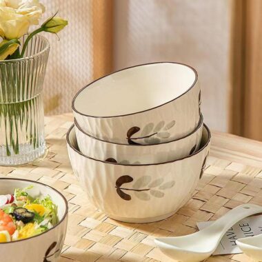 Underglaze color ceramic bowls crockery for home use
