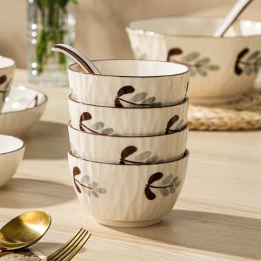 Underglaze color ceramic bowls crockery for home use