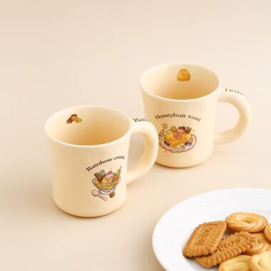 Vintage cream ice-cream ceramic cups & mugs crockery