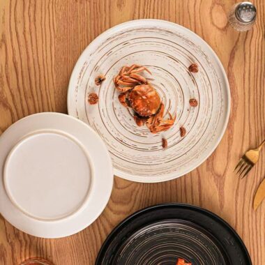 Vintage creative ceramic steak plates & dishes crockery