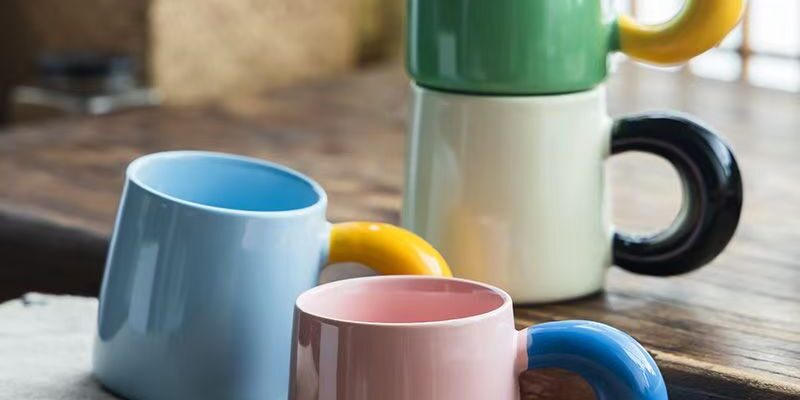 Creative cute chubby ceramic crockery mugs for daily use