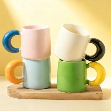 Creative cute chubby ceramic crockery mugs for daily use