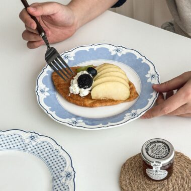 European ceramic crockery dessert plates for home dining