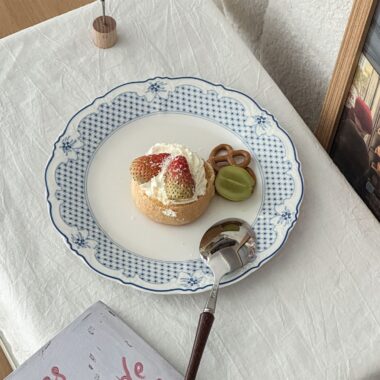 European ceramic crockery dessert plates for home dining