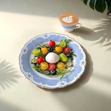 European ceramic crockery dessert plates for home dining