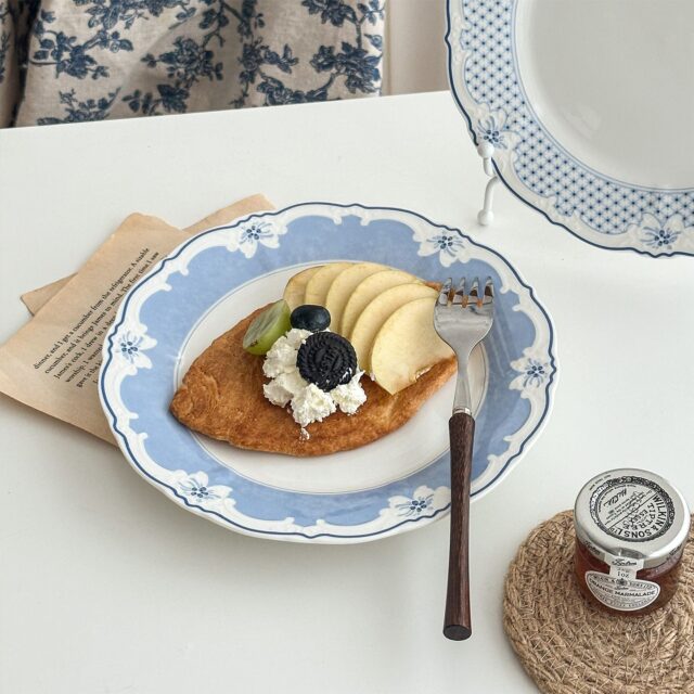 European ceramic crockery dessert plates for home dining