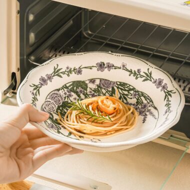 Floral wedding gift ceramic crockery dinner sets for home