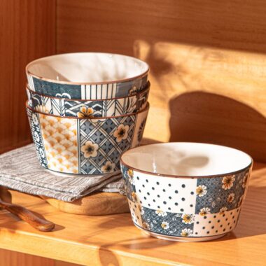 Japanese aesthetic ceramic crockery bowls for home dining