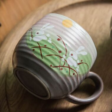 Japanese cat gift ceramic crockery coffee mugs for daily use