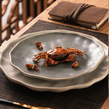 Japanese light luxury ceramic crockery pasta steak plates